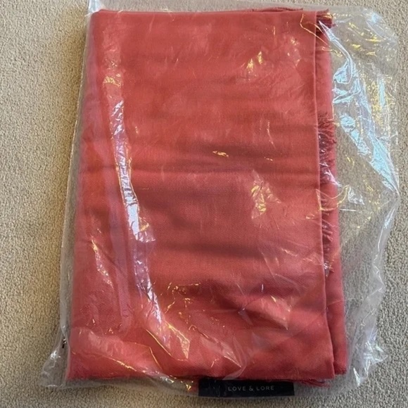 Love & Lore SUPERSOFT SCARF SOLID, Coral - Picture 4 of 4